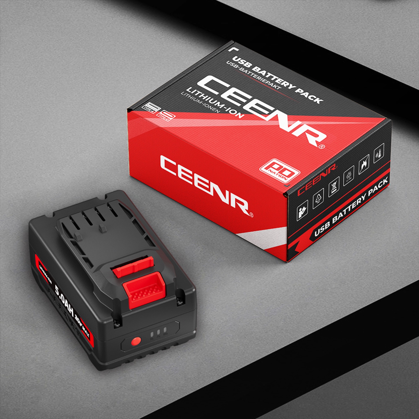 CEENR 5.0Ah Battery for Craftsman 20V Max | Replacement Model V20